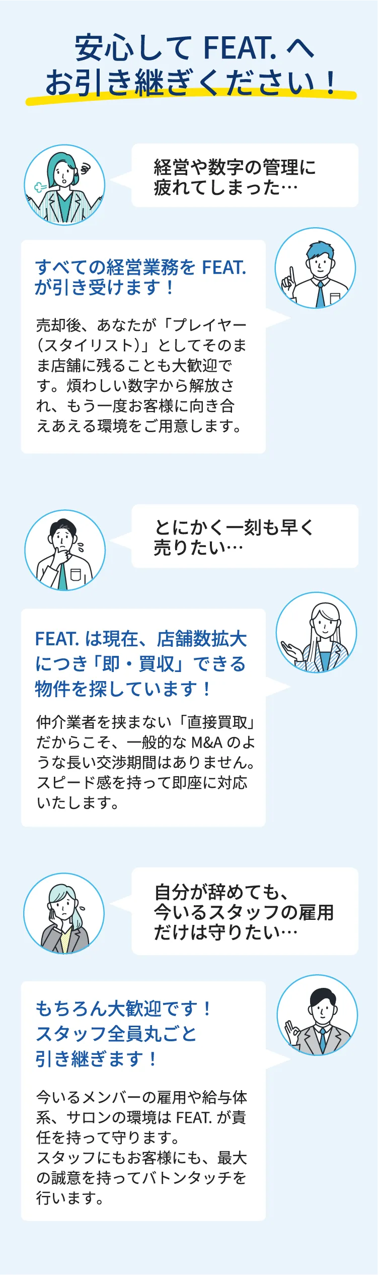 FEATが引き受けます！